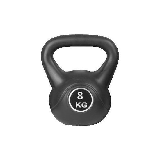 kettlebell 8kg zwart